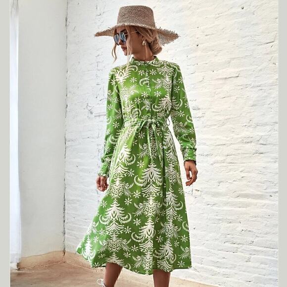 ZARA BLOGGER FAVE!!! Printed Long Dress NWT - Picture 12 of 16